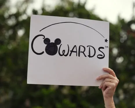 Scores Rally Outside Disney Headquarters Concerning ‘Authoritarian’ Kimmel Suspension